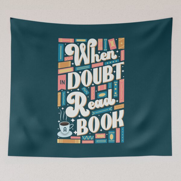 Item preview, When in doubt read a book designed and sold by Rayane Alvim.