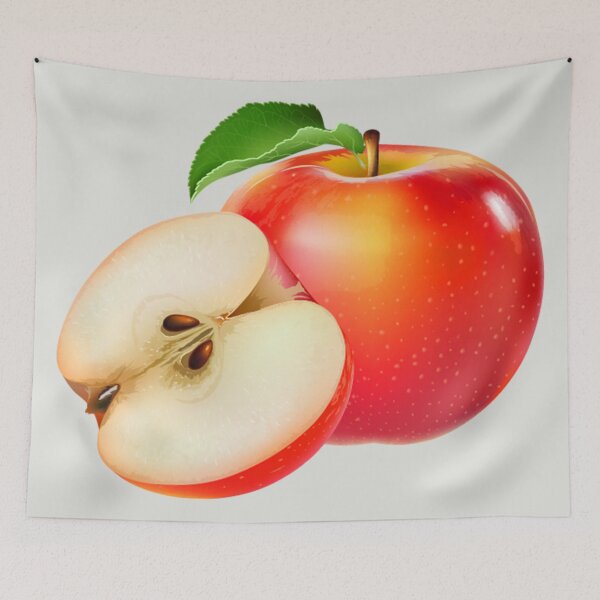 Item preview, Shiny juicy red apple. designed and sold by claireseyeview.