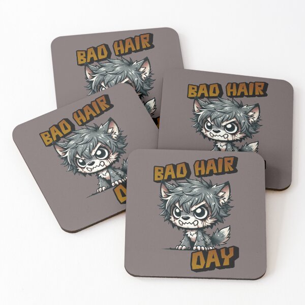 Item preview,  Bad Hair Day -  Scraglges is fuzzy lovable Werewolf out hunting for candy on Halloween designed and sold by 3DAF.