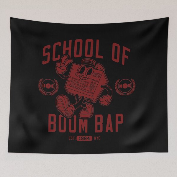 Item preview, School of Boom Bap (Red) designed and sold by analogdreamz.
