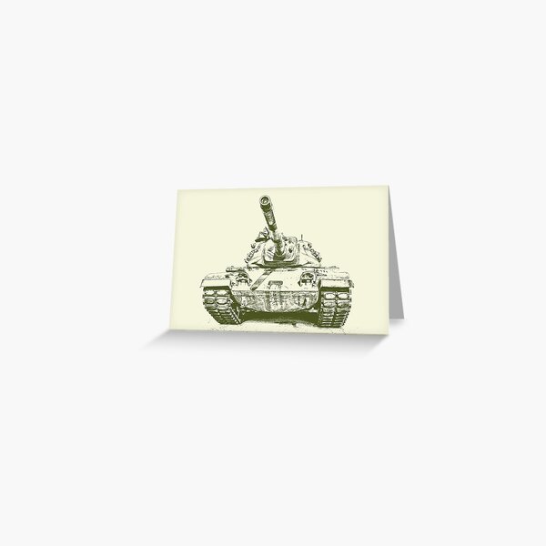 Army Tank Greeting Card