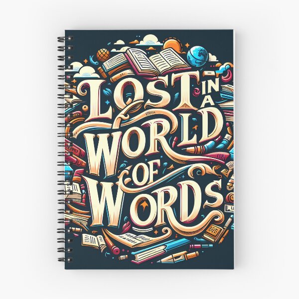 Item preview, Lost in a world of words, typography designed and sold by maxmaj.