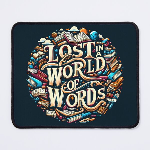 Item preview, Lost in a world of words, typography designed and sold by maxmaj.