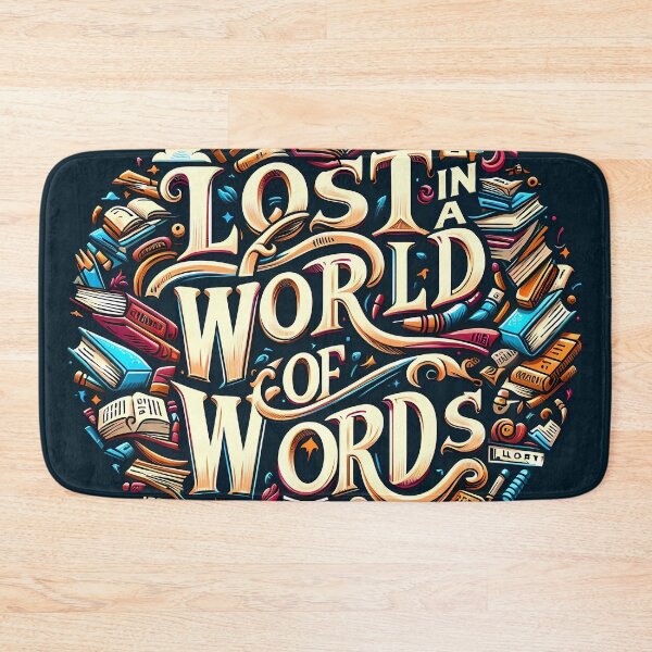 Item preview, Lost in a world of words, typography designed and sold by maxmaj.