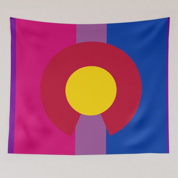 Item preview, Colorado Bisexuality Pride Flag Vertical designed and sold by WokeBespoke.