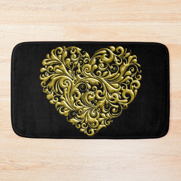 Item preview, Golden heart in ornamental scroll design. designed and sold by claireseyeview.