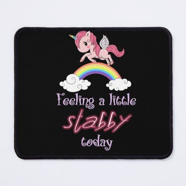 Item preview, Feeling stabby funny unicorn designed and sold by Heaven Welch.