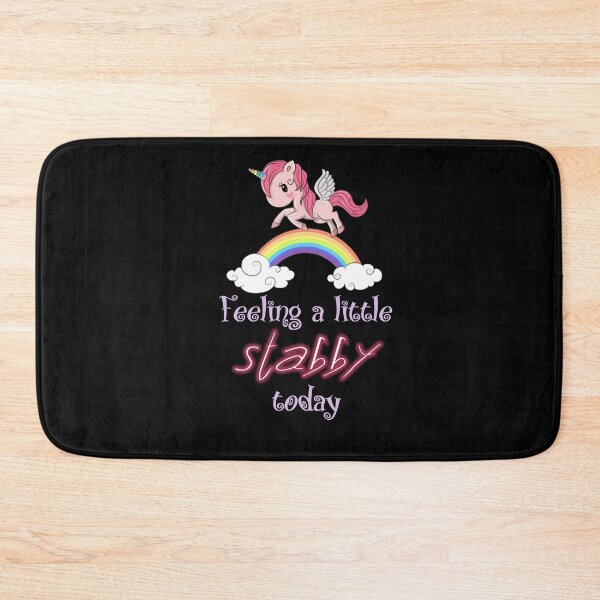Item preview, Feeling stabby funny unicorn designed and sold by Heaven Welch.