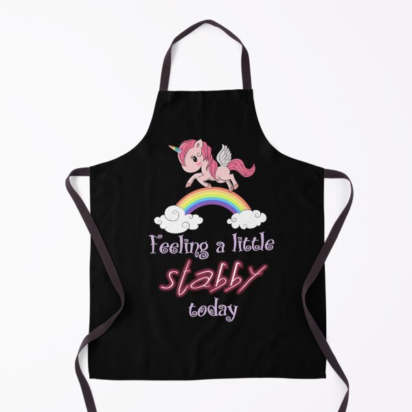 Item preview, Feeling stabby funny unicorn designed and sold by Heaven Welch.