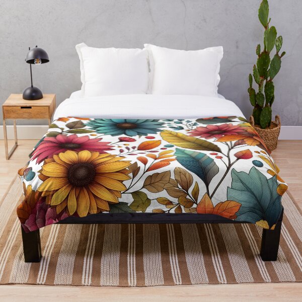 Item preview, Colorful Fall Autumn Flowers and Foliage  designed and sold by GraphicsClub.