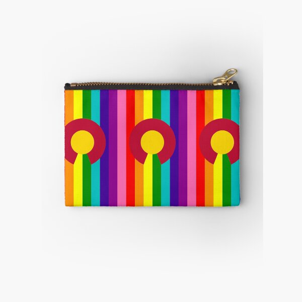 Item preview, Colorado 8-color Gay Pride Flag Vertical designed and sold by WokeBespoke.