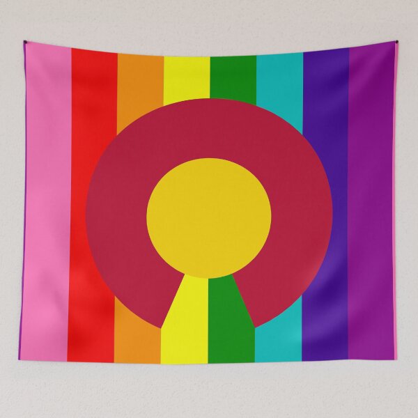 Item preview, Colorado 8-color Gay Pride Flag Vertical designed and sold by WokeBespoke.