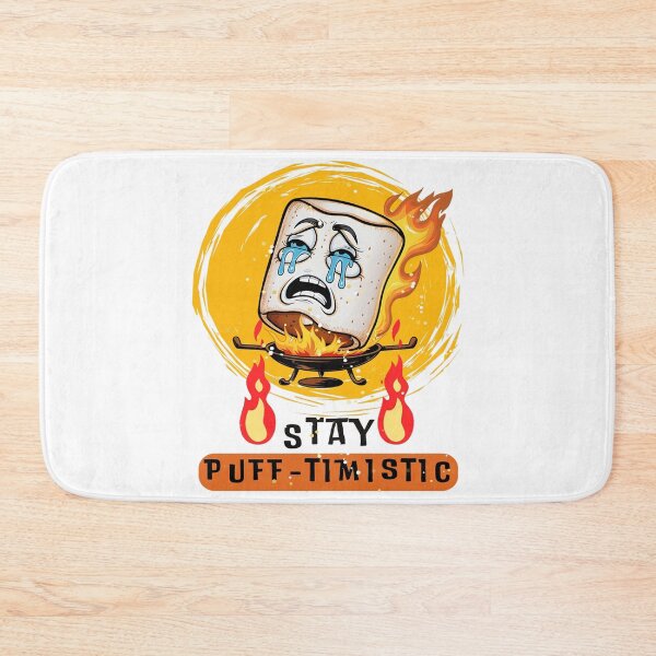 Item preview, "Stay Puff-timistic" Toasted Marshmallow Campfire Funny  designed and sold by jteart.