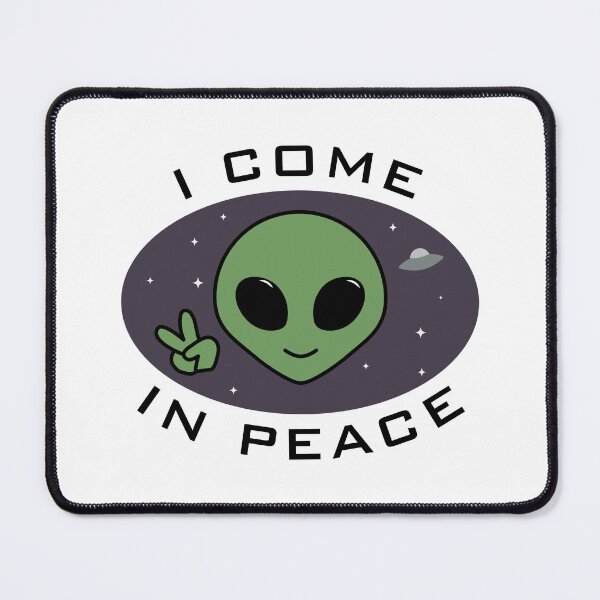 Item preview, Green Alien - I Come in Peace designed and sold by Halfoun.