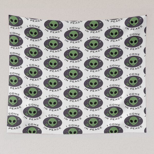 Item preview, Green Alien - I Come in Peace designed and sold by Halfoun.