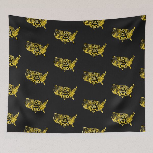 Item preview, Distressed USA United States of America   - Freedom Is The Superpower - Modern Gadsden Snake Flag - Dont Tread On Me design designed and sold by pelagio.