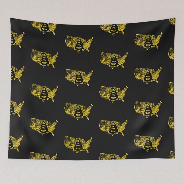 Item preview, Distressed USA United States of America   - Freedom Is The Superpower - Gadsden Snake Flag - Dont Tread On Me design Silhouette designed and sold by pelagio.