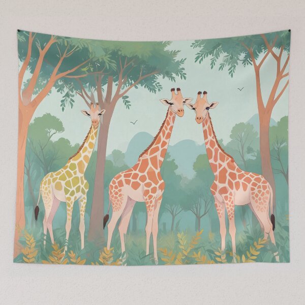 Item preview, Giraffes Among Acacia Trees designed and sold by WildlifeInc.
