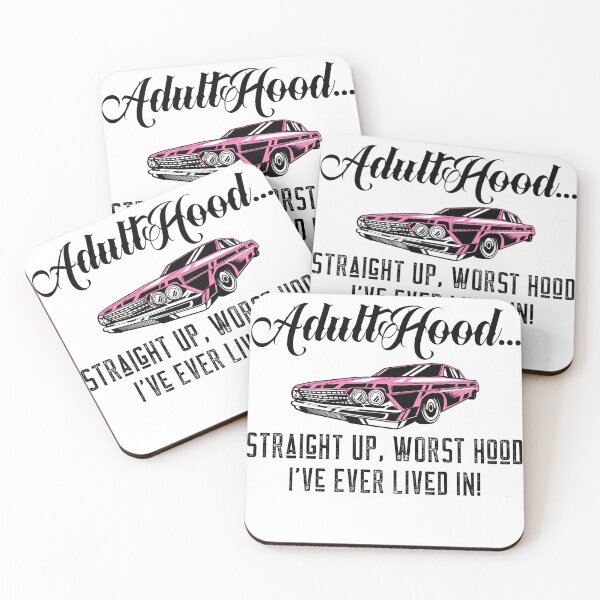 Item preview, Adulthood...Straight Up, Worst Hood I've Ever Lived In! designed and sold by KokkoCanada.