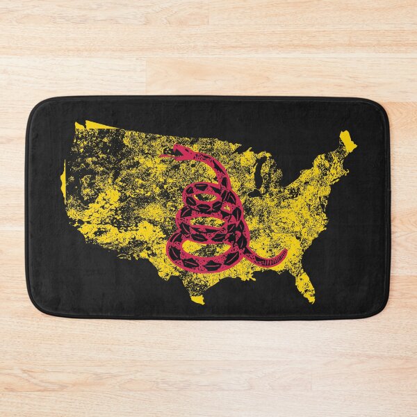 Item preview, Distressed USA United States of America   - Freedom Is The Superpower - Gadsden Snake Flag - Dont Tread On Me design Red Snake Version designed and sold by pelagio.