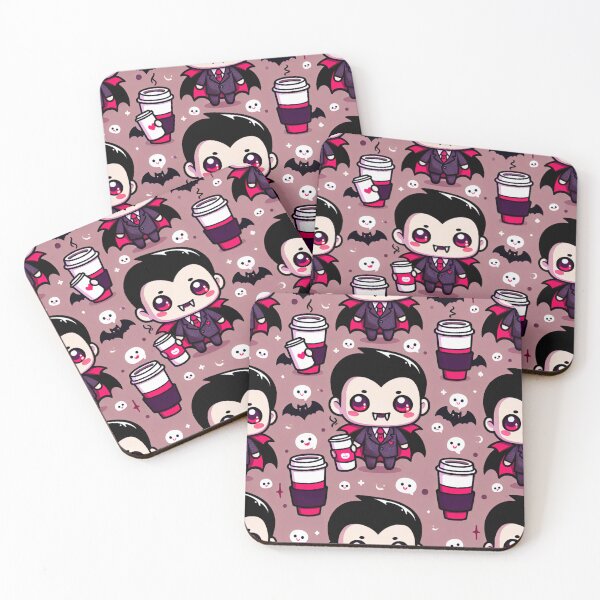 Item preview, Cute Halloween Vampires holding Coffee designed and sold by Travelcases.
