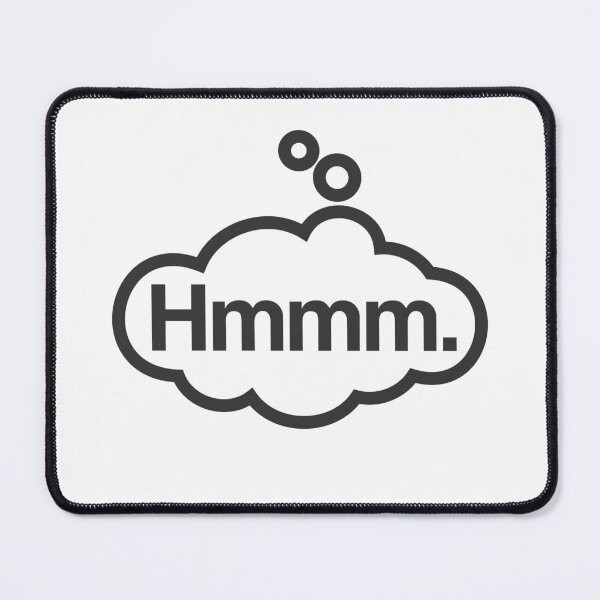 Item preview, Hmmm - Talking Shirt (Black) designed and sold by Justin Ellis.