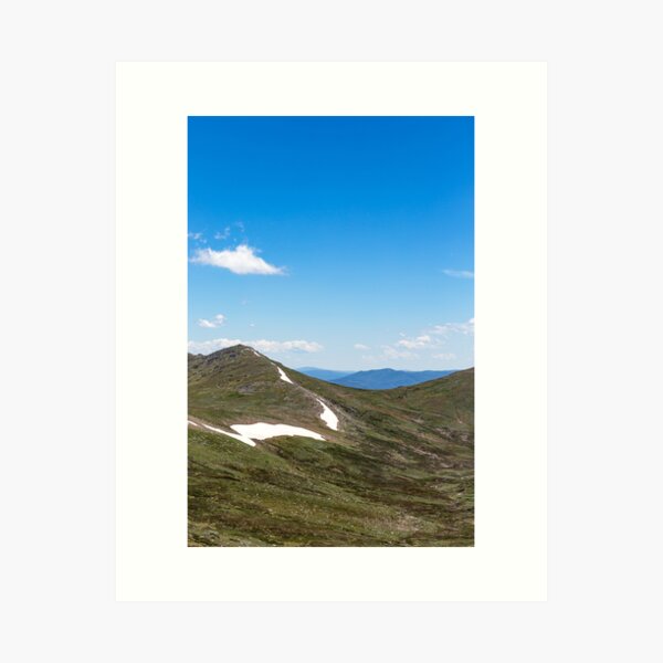 Item preview, Kosciuszko Mountains, snow and blue sky designed and sold by PJCPhotography.