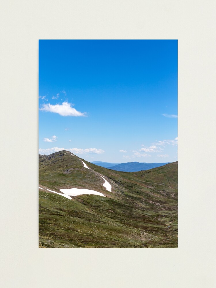 Thumbnail 1 of 3, Photographic Print, Kosciuszko Mountains, snow and blue sky designed and sold by PJCPhotography.