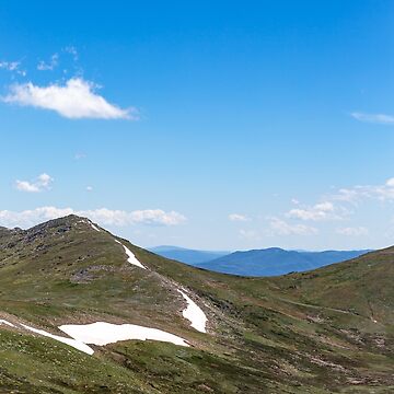 Artwork thumbnail, Kosciuszko Mountains, snow and blue sky by PJCPhotography
