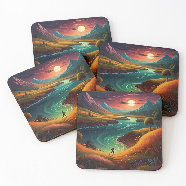 Item preview,   Enchanted Evening: A Solitary Stroll Amidst Vibrant Vistas designed and sold by KilianSzmid.