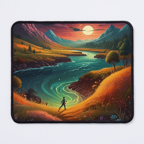 Item preview,   Enchanted Evening: A Solitary Stroll Amidst Vibrant Vistas designed and sold by KilianSzmid.
