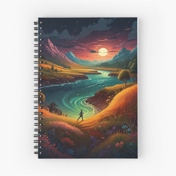 Item preview,   Enchanted Evening: A Solitary Stroll Amidst Vibrant Vistas designed and sold by KilianSzmid.