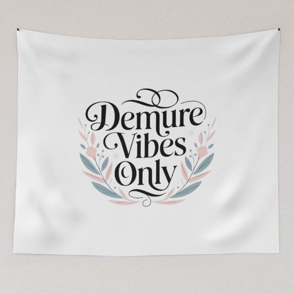 Item preview, demure vibes only Classic T-Shirt designed and sold by ColorsSoul ⭐️⭐️⭐️⭐️⭐️.