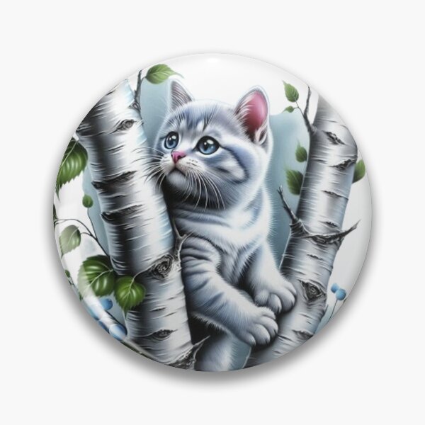 Item preview, "Intrigued Look: The Cat on the Birch" designed and sold by CHRIST5000.
