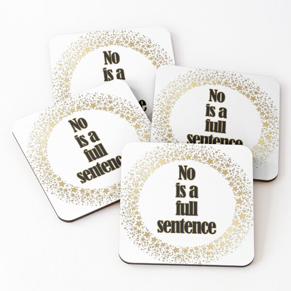 Item preview, No Is a Full Sentence designed and sold by PurrfectPixels.