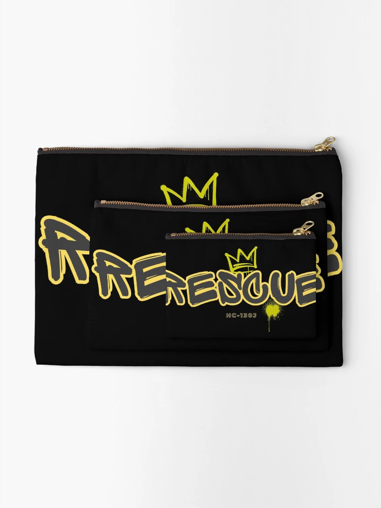 Thumbnail 2 of 4, Zipper Pouch, Yellow Rescue HC-130J designed and sold by RQS-Loadmaster.