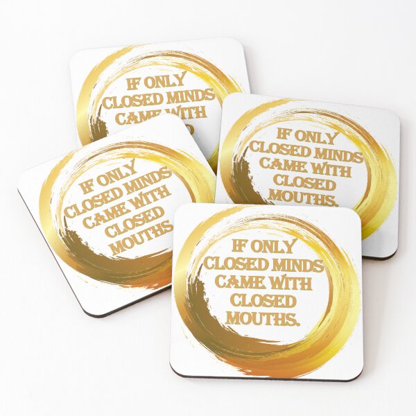 Item preview, Closed Minds and Closed Mouths designed and sold by PurrfectPixels.