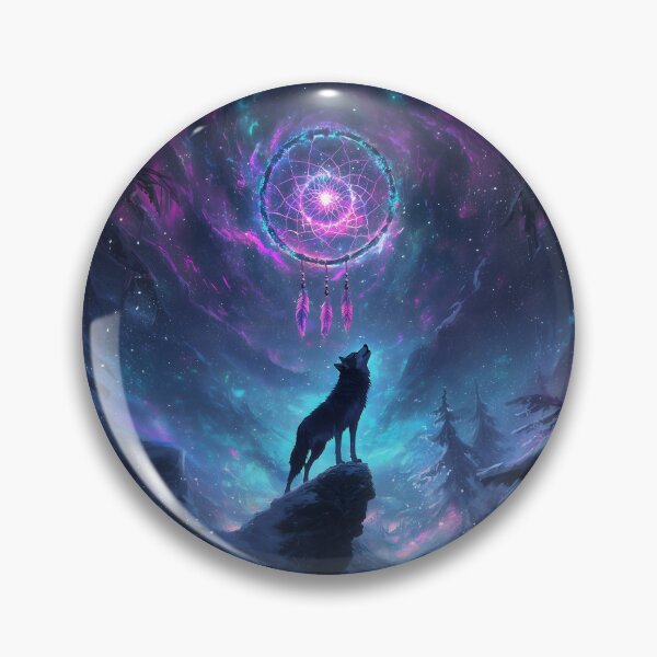 Item preview, Arctic Wolf - Tribal Dream Catcher designed and sold by Artsy Sharky.