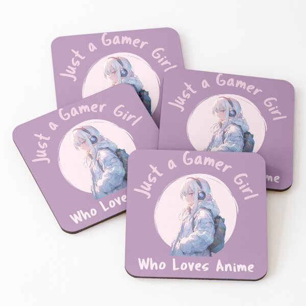 Item preview, Just A Gamer Girl Who Loves Anime designed and sold by SuperstyleTees.