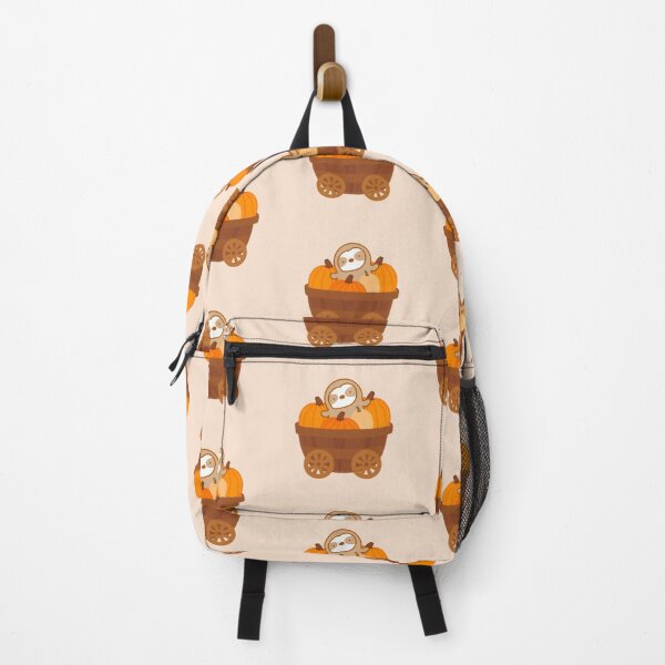 Item preview, Thanksgiving Pumpkin Patch Wagon Sloth designed and sold by theslothinme.