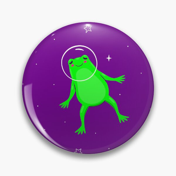 Item preview, funny astronaut frogs space purple designed and sold by Gossip Rag.