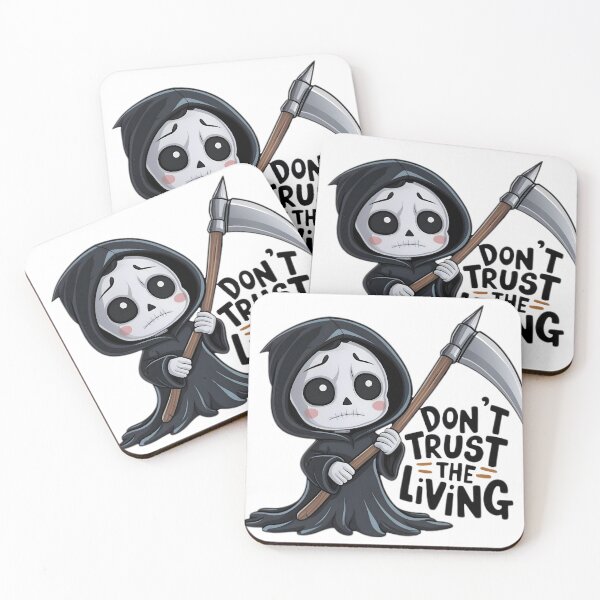Item preview, Funny Grim Reaper Don't Trust The Living designed and sold by PlanetMarker.