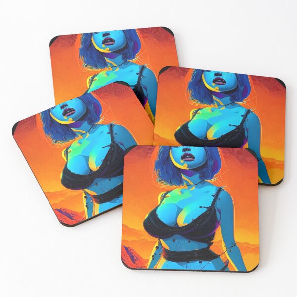 Item preview, Sexy Zombie Vibes Blue Hair  designed and sold by KnottyToons.