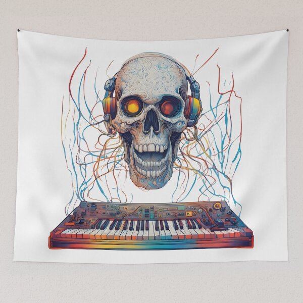 Item preview, Skull synth machine designed and sold by Echolands.