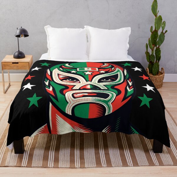 Item preview, A Mexican proud Luchador in a vintage-style illustration designed and sold by geetarv.