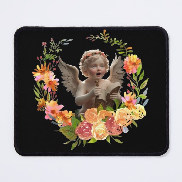 Item preview, Heavenly Singing Cherubim Angel With Roses designed and sold by DivineHaven.
