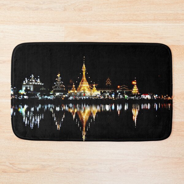 Item preview, Night Reflections of Mae Hong Son Temple designed and sold by franck380.
