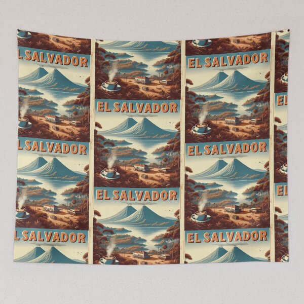 Item preview, El Salvador Travel Vintage Wall Art designed and sold by kestrada2906.