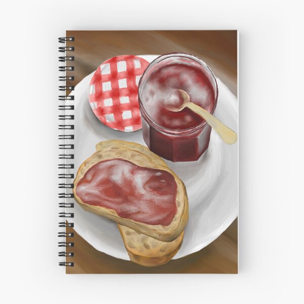 Item preview, Berry jam on toast designed and sold by Agapeart111.
