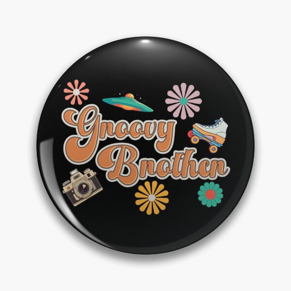 Item preview, Retro Groovy Brother 60s 70s Hippie designed and sold by thecatcouch.
